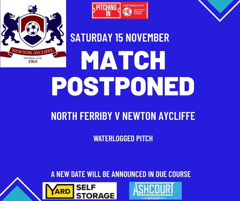 Saturday 15 November - MATCH OFF